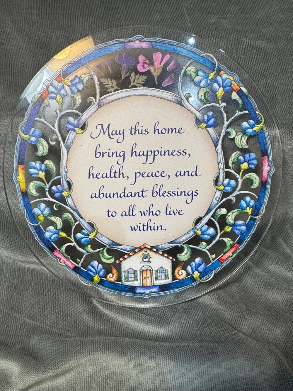 Cottage Home Art Window or Wall Hanging - MulticolorAcrylic